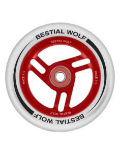 RUEDA BESTIAL WOLF RACE BLANCO/ROJO 110MM1392