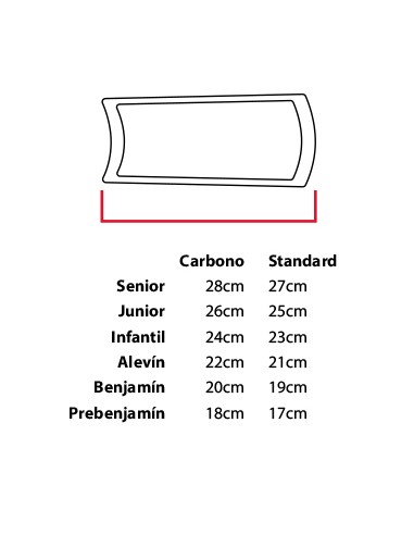ESPINILLERAS RENO CARBONO SÉNIOR