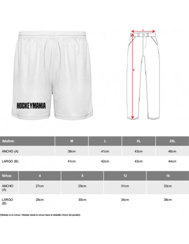 PANTALÓ CURT HOCKEYMANIA CAMPUS BLANC3734