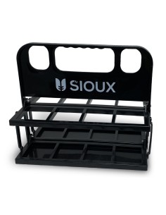 CESTA NEGRA PARA 8 CANTIMPLORAS SIOUX 2