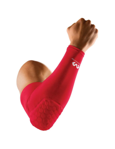MCDAVID HEXAPAD POWER SHOOTER ARM SLEEVE RED 6500R4038