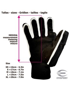 GUANTS ETISPORT NEGRE BLANC L4383 2