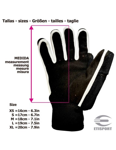 GUANTS ETISPORT NEGRE VERMELL S4395