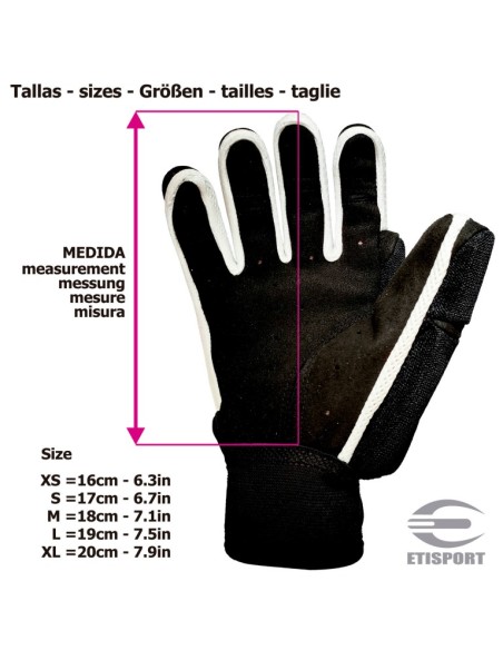 GUANTS ETISPORT NEGRE VERMELL S4395
