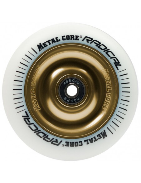 RUEDA METALCORE© 100MM - BLANCO / DORADO631