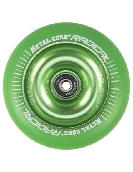 RUEDA METALCORE© 100MM - VERDE / VERDE FLUORESCENTE 640