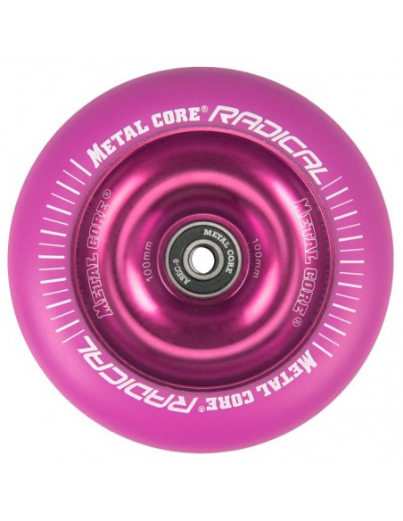 RUEDA METALCORE© 100MM - ROSA / ROSA  FLUORESCENTE651