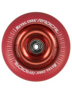 RUEDA METALCORE© 100MM - ROJO / ROJO FLUORESCENTE 653